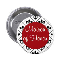 Matron of Honour Button