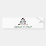 Matron Of Honour (Cake) Bumper Stickers