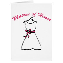 Matron of Honour Greeting Card