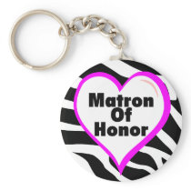 Matron Of Honour (Heart Zebra Print)