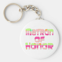 Matron of Honour Tees and Gifts Key Chains