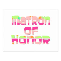 Matron of Honour Tees and Gifts Postcards