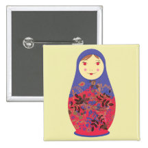Matryoshka Doll 2 ~ Russian / Babushka Nesting Buttons