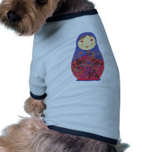 Matryoshka Doll 2 ~ Russian / Babushka Nesting Doggie Tee