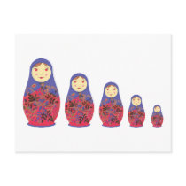 Matryoshka Doll ~ Russian Nesting / Babushka Postcards