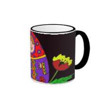 Matryoshka Pysanka Ukrainian Folk Art Mug