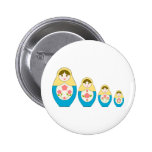 Matryoshka Russian Nesting Dolls Button