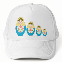 Matryoshka Russian Nesting Dolls Mesh Hat