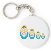 Matryoshka Russian Nesting Dolls Key Chain