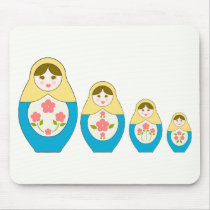 Matryoshka Russian Nesting Dolls Mousepads