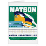 Matson Oceanic Line Cards
