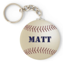 Matt Baseball Keychain by 369MyName