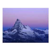 Matterhorn à l'aube, Zermatt, Alpes suisses, Carte Postale
