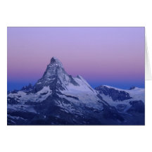 Matterhorn at dawn, Zermatt, Swiss Alps, Cards