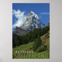 matterhorn in switzerland poster