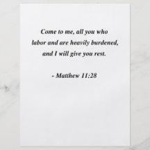 MATTHEW 11:28 FLYERS