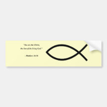 MATTHEW 16:16 BUMPER STICKERS