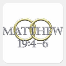 Matthew 19:4-6 stickers
