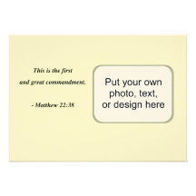 MATTHEW 22:38 PERSONALIZED INVITES