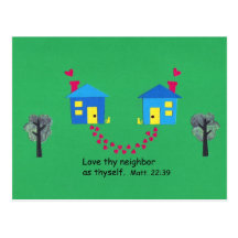 Matthew 22:39 postcard