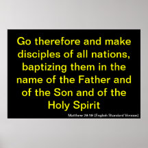 Matthew 28:19 Poster