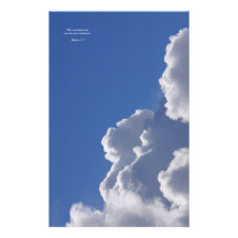 MATTHEW 3:17 Bible Verse Stationery Design