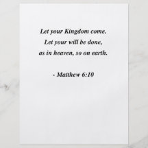 MATTHEW 6:10 FULL COLOUR FLYER