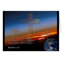 Matthew 6:33 Sunset Crosses