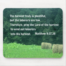 Matthew 9:37,38 mouse pad