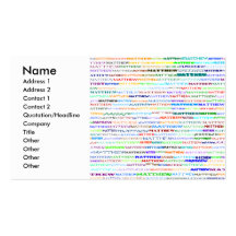 Matthew Text Design II Business/Profile Card Business Card