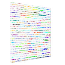 Matthew Text Design II Wrapped Canvas Stretched Canvas Prints