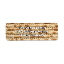 Matzah Custom Return Address Labels