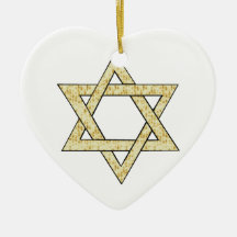 Matzoh Star of David Ornaments