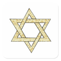 Matzoh Star of David Stickers
