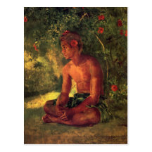 'Maua, A Samoan' - John LaFarge Postcard