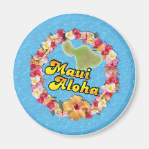 Maui Aloha Refrigerator Magnet