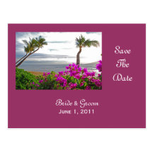 Maui Beach Save The Date Postcard