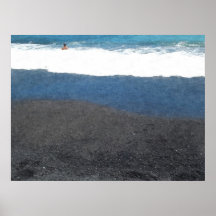 Maui Black Sand Beach Print