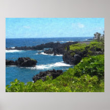 Maui Coastline Poster