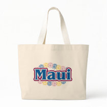 Maui flowers tote bag