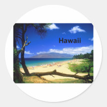 Maui Hawaii Kihei Beach (St.K.) Round Sticker