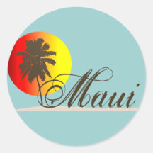Maui Hawaii Souvenir Stickers