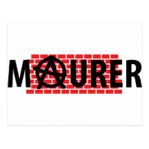 Maurer text icon post card