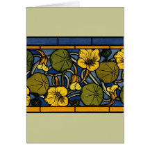 Maurice Pillard ( dit Verneuil ) Floral Art Nouvea Greeting Card