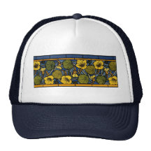 Maurice Pillard ( dit Verneuil ) Floral Art Nouvea Trucker Hat
