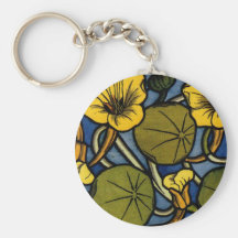 Maurice Pillard ( dit Verneuil ) Floral Art Nouvea Key Chains