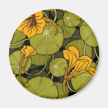 Maurice Pillard ( dit Verneuil ) Floral Art Nouvea Fridge Magnet
