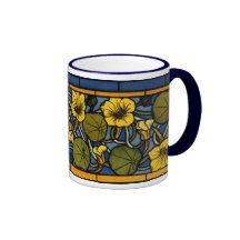 Maurice Pillard ( dit Verneuil ) Floral Art Nouvea Coffee Mugs