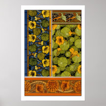 Maurice Pillard ( dit Verneuil ) Floral Art Nouvea Print