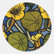 Maurice Pillard ( dit Verneuil ) Floral Art Nouvea Sticker